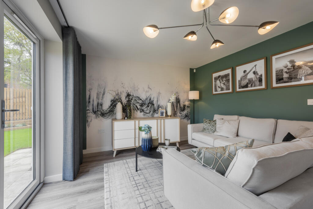 Indicative Living Room, Contemporary Modern Decoration