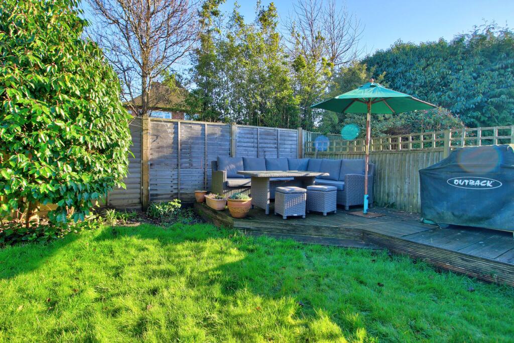 Decking and barbecue area