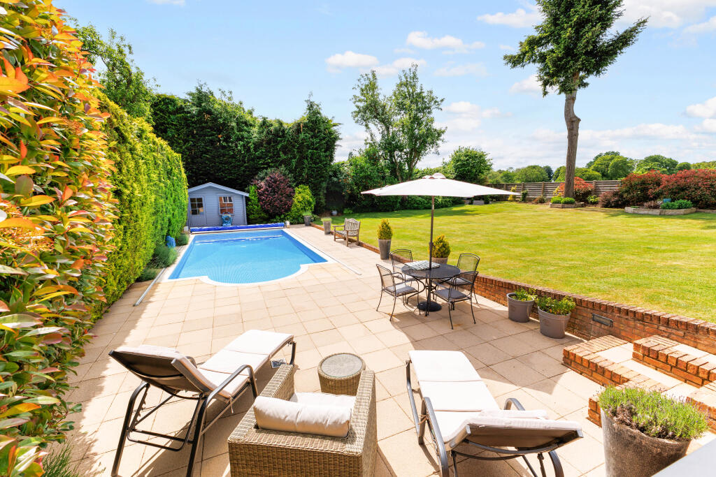 Swimming Pool Area and Garden
