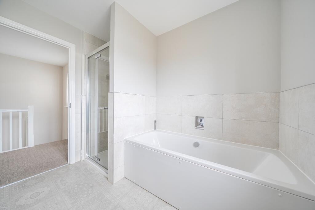 Bathroom walk in shower and bath