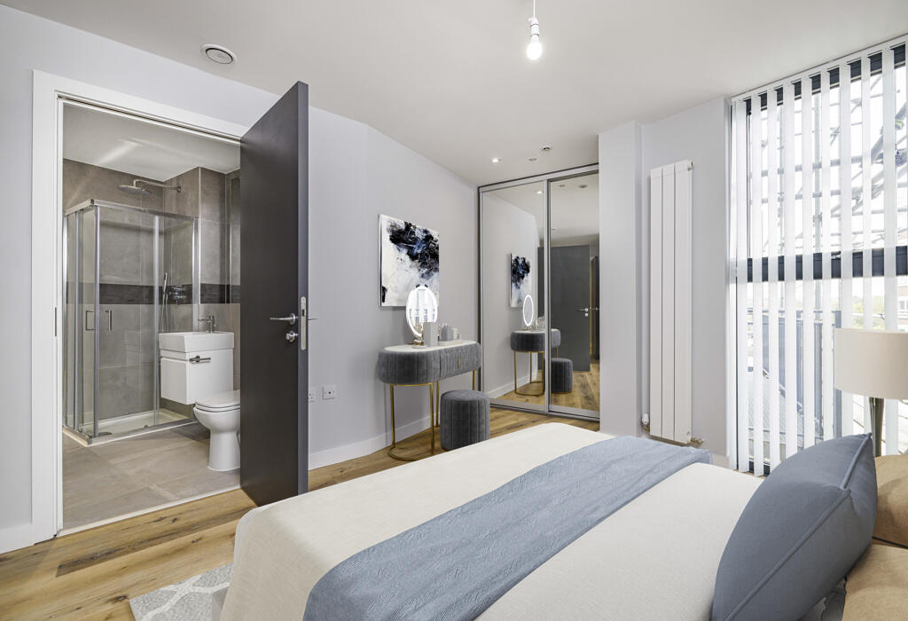 Master Bedroom with En Suite - Virtually Staged