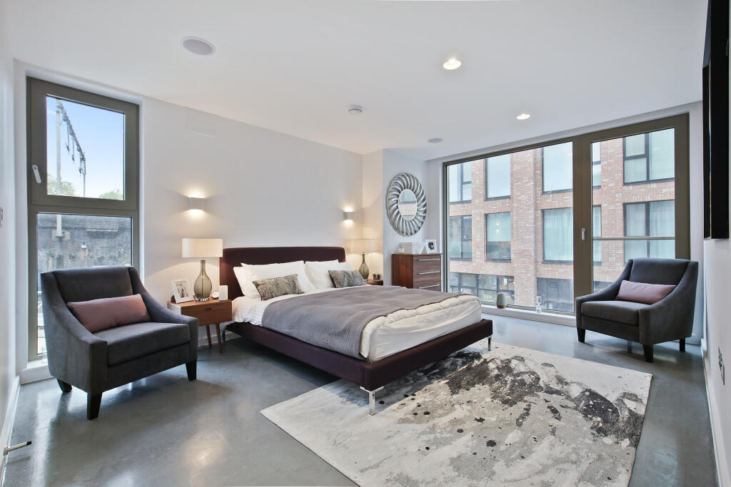 Flat C01.01 Sidworth Street, E8 3SD . Bedroom 1...