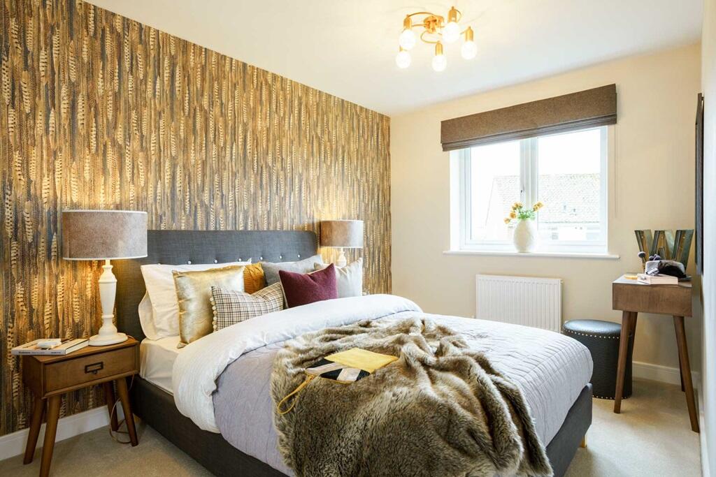 The fourth bedroom is a good size, perfect spare room