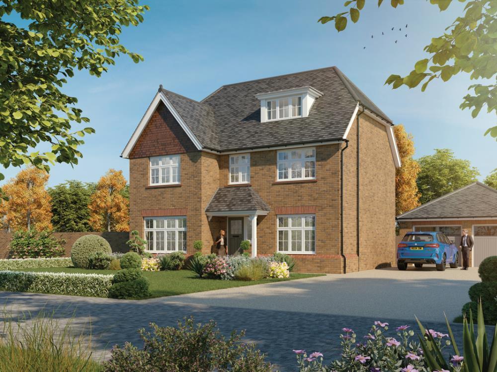 External CGI in brick of the Highgate, a 5 bedroom house