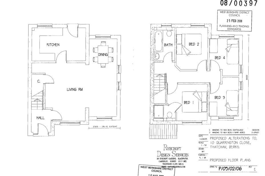 Four Bed Layout Plan