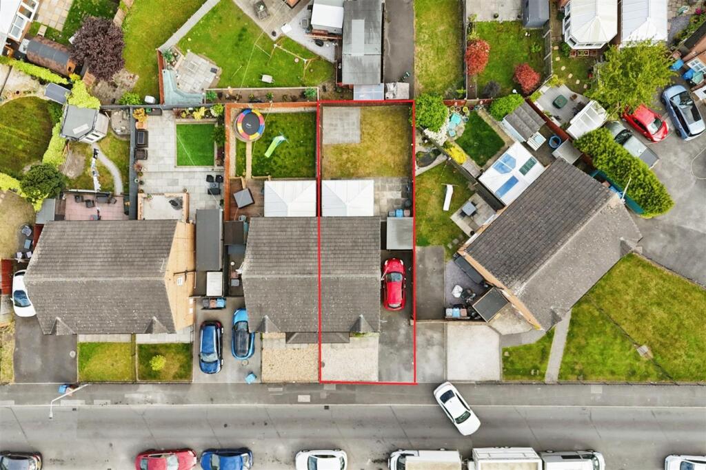 Aerial view of the property