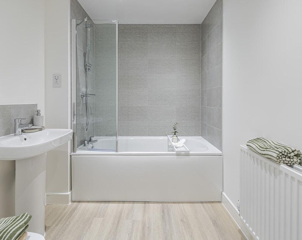 Enjoy the best of both worlds with a sleek shower-over-bath