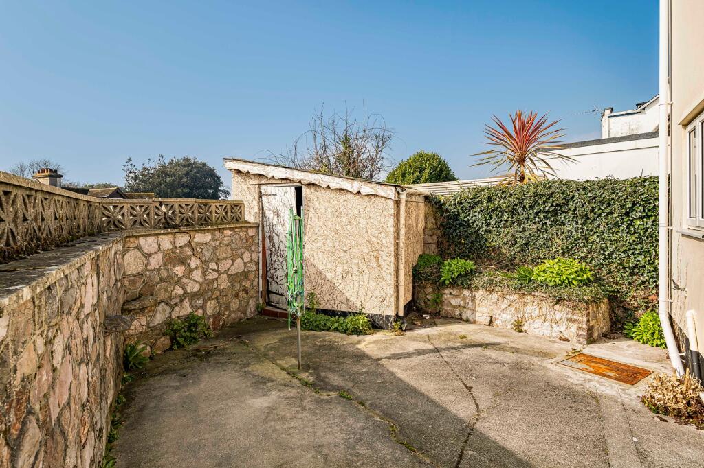 Rear courtyard garden