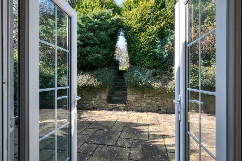 Patio leading to garden