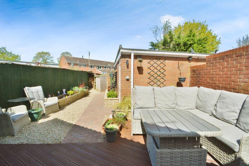 Rear garden view from house