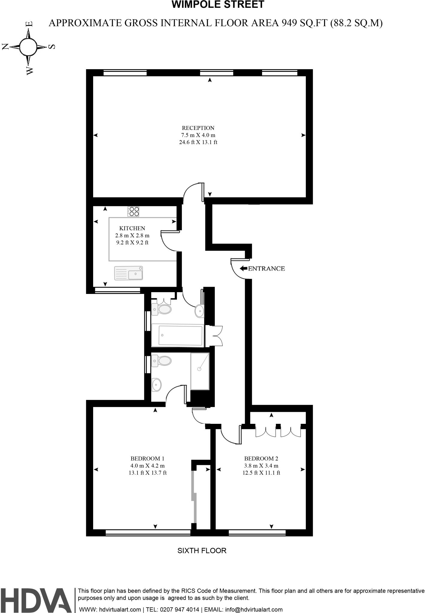 Wimpole Street, Marylebone Village. London W1