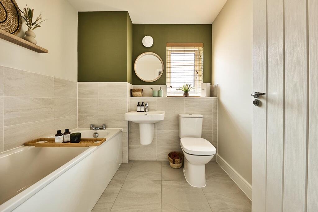 Stylish family bathroom with energy efficient features