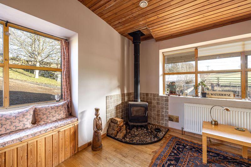 Window Seat &amp; Wood Burner