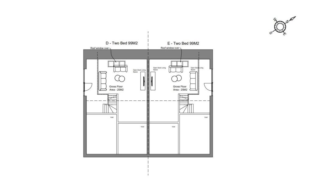 D,E, proposed first floor 2