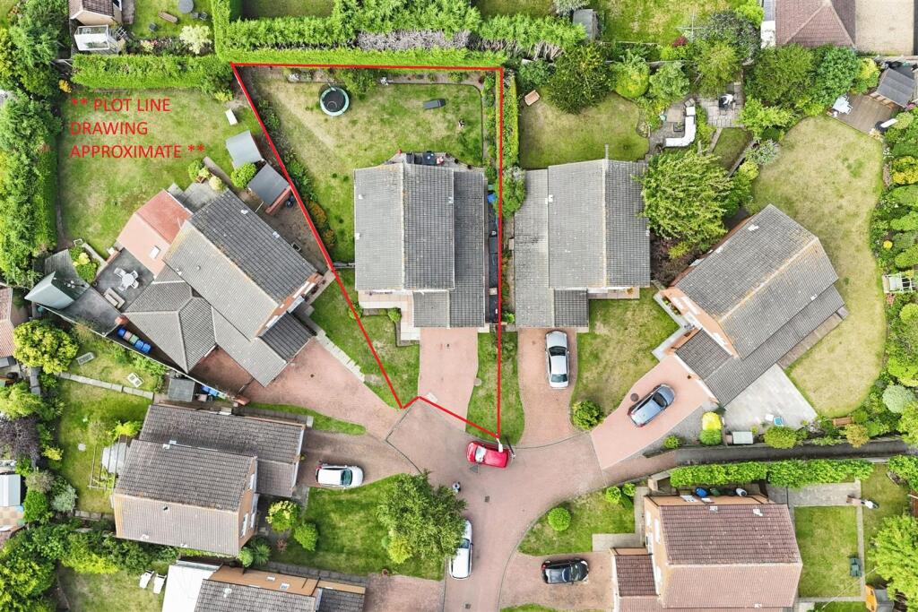 Aerial view of the property