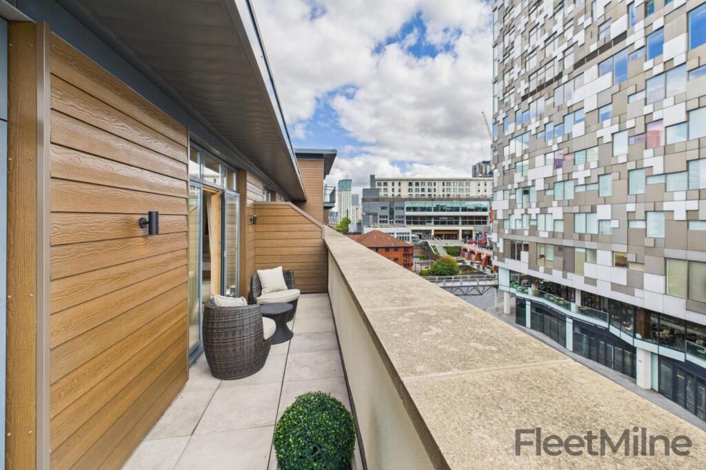 Canal-facing terrace