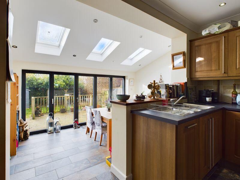 Kitchen through to dining room