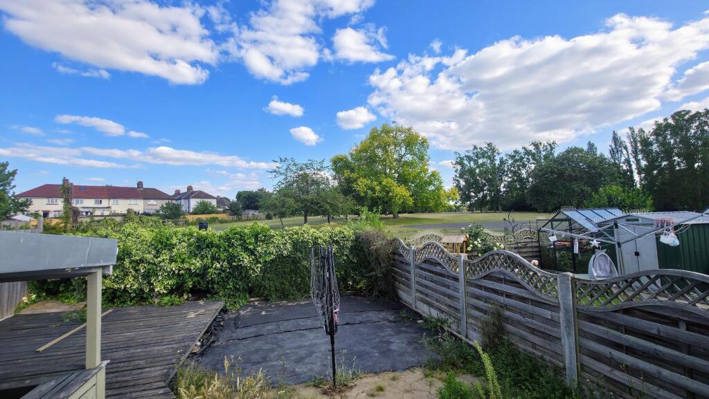 Views over the park from garden