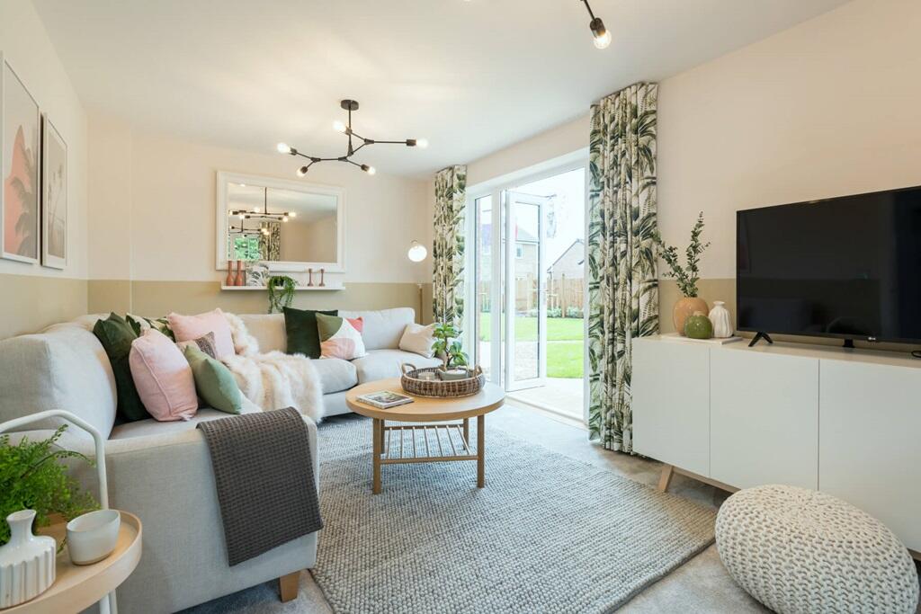 A bright and airy space with French doors to the rear garden
