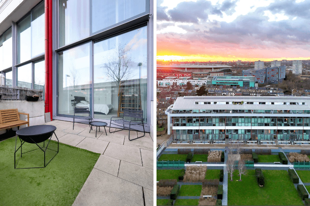 Two Bedroom Dupex with Garden and Pitch Views