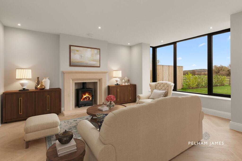 Sitting Room, Redwing House, Great Easton (virtually staged image)