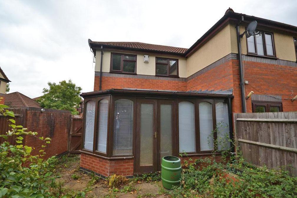 Rear of property