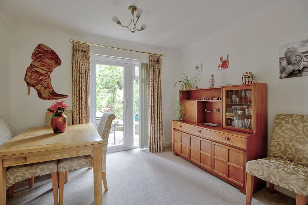 Garden door from the dining room