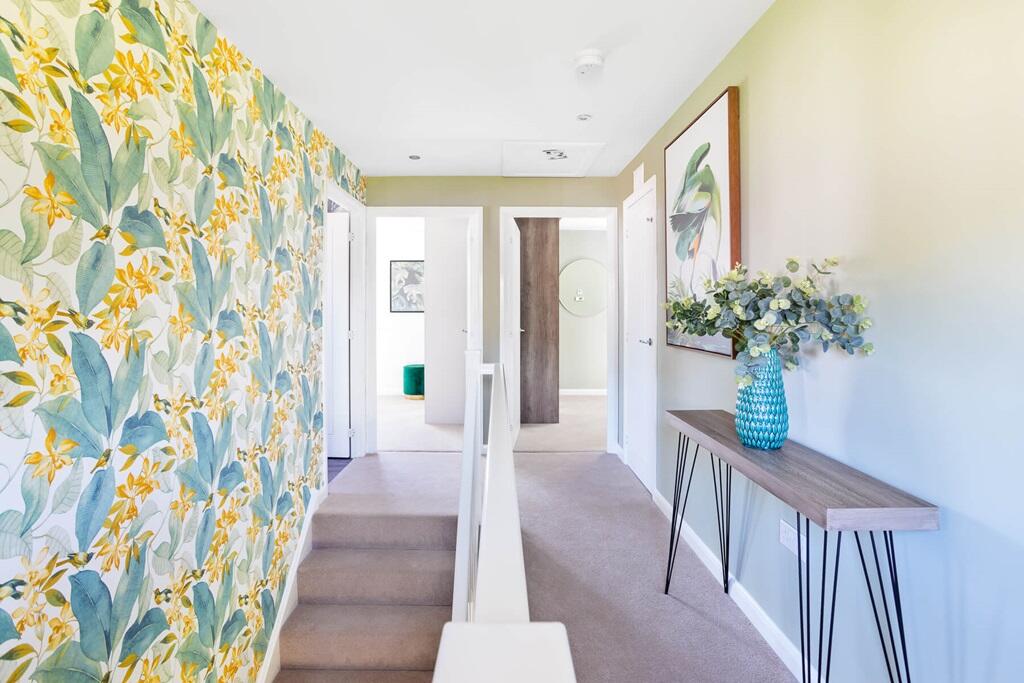 Bright and spacious landing flooded with natural light