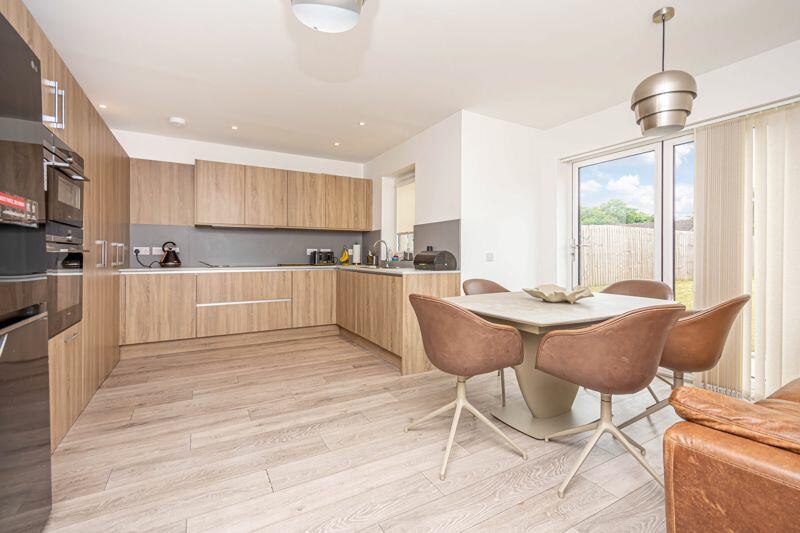 Kitchen with open plan dining area