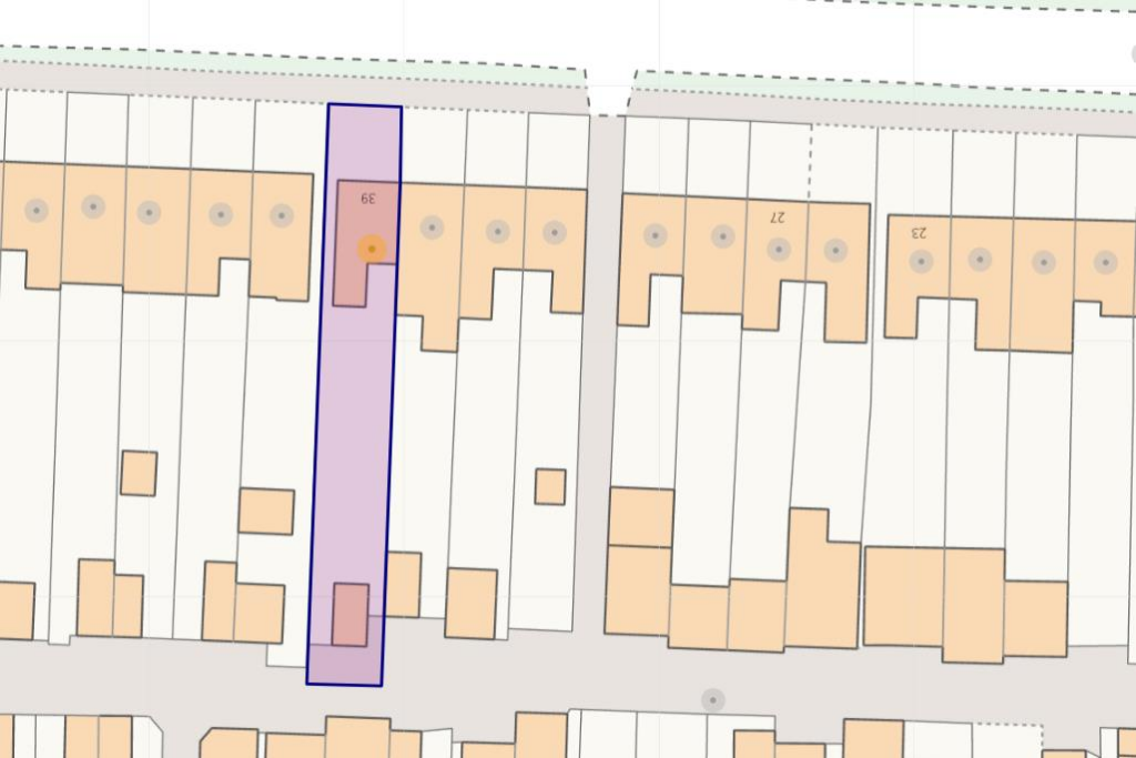 Aerial view of the property / land boundary