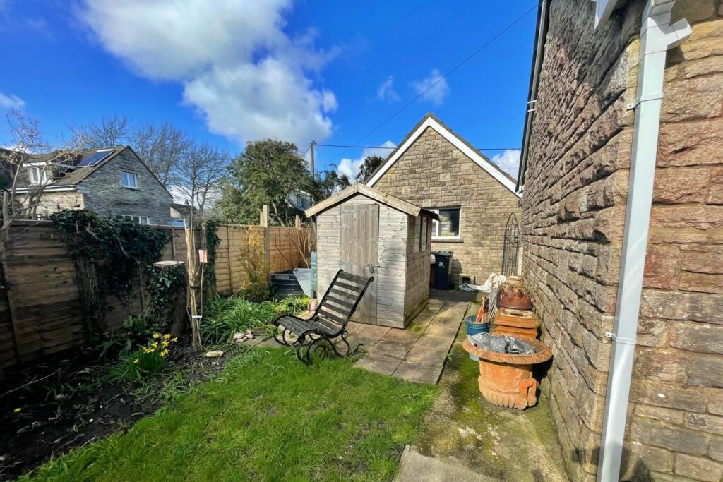 Outside shed