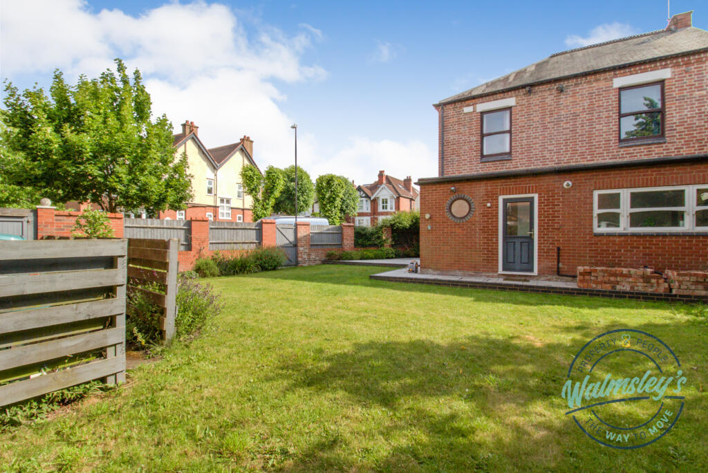 Generous walled rear gardens &amp; gated driveway