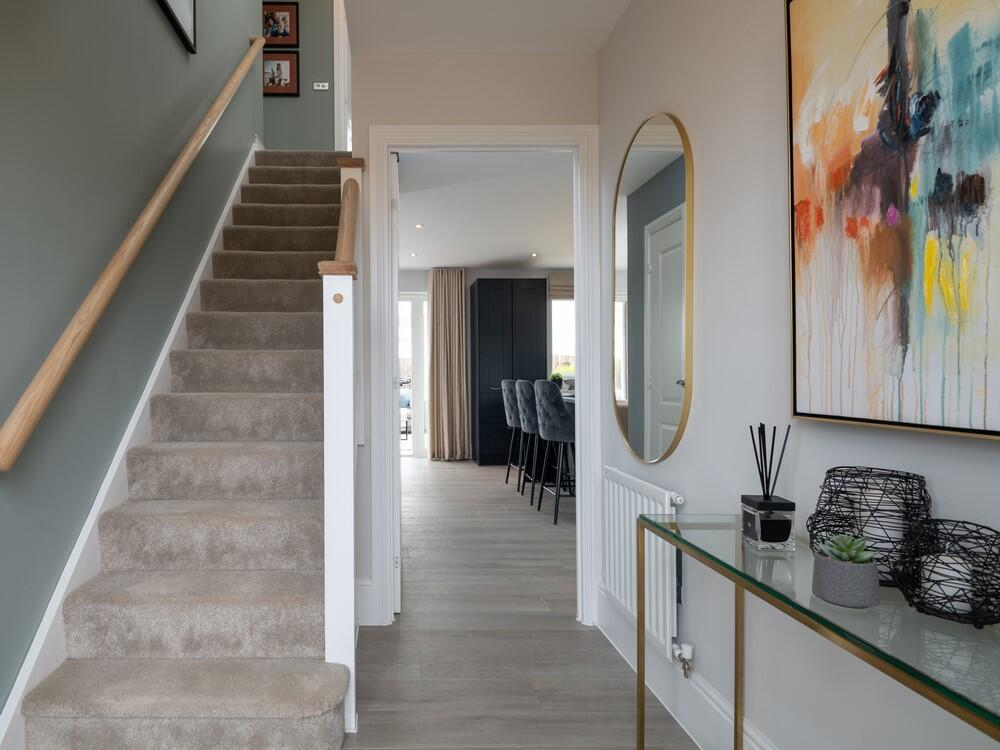 Hallway of the Harrogate, a 4 bedroom house