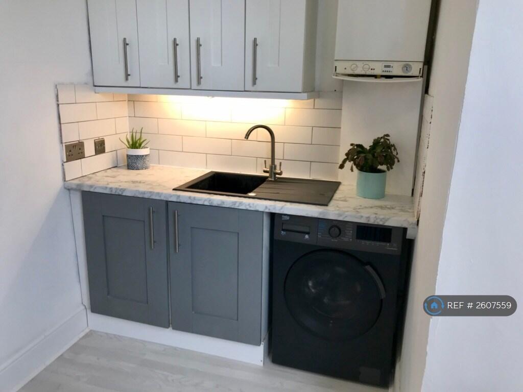 Kitchen With New Bluetooth Washer/Dryer
