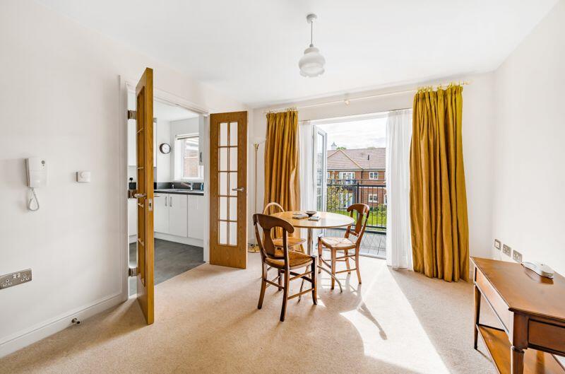 Living/dining room through to kitchen
