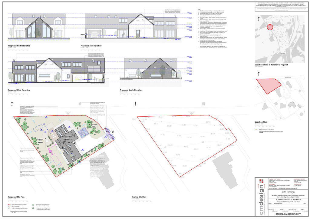 250092-CMD-02PP - Proposed Elevations &amp; Site Plan_