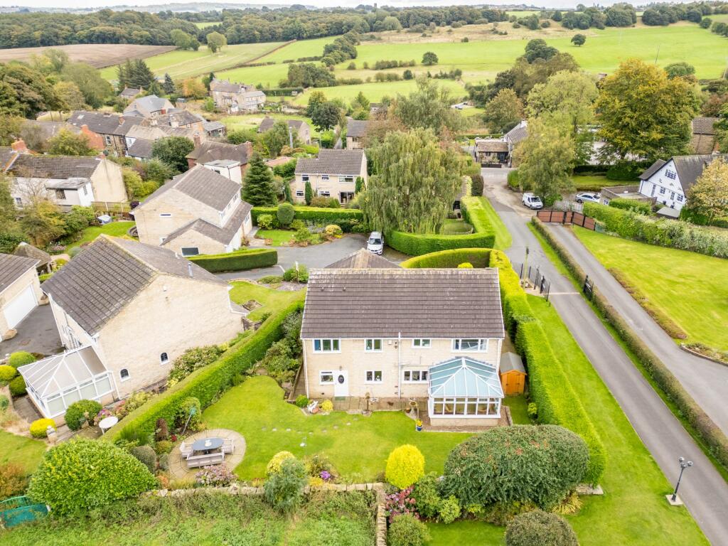 Ariel view of house 