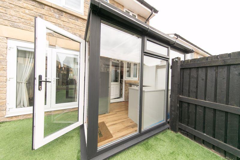 Utilities space &amp; rear porch