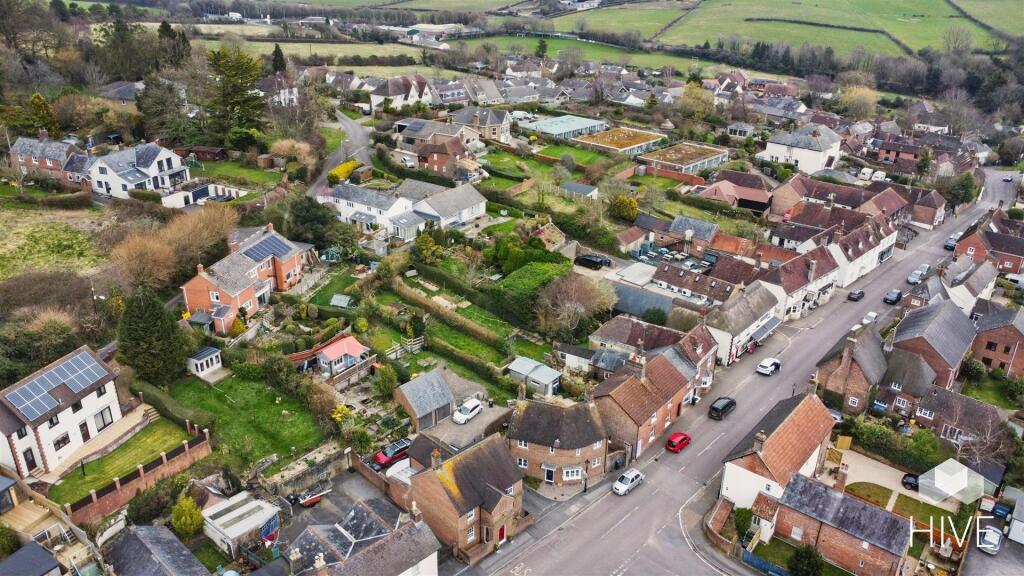 Aerial view side on