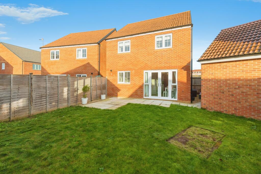 Rear Garden showing Patio Doors