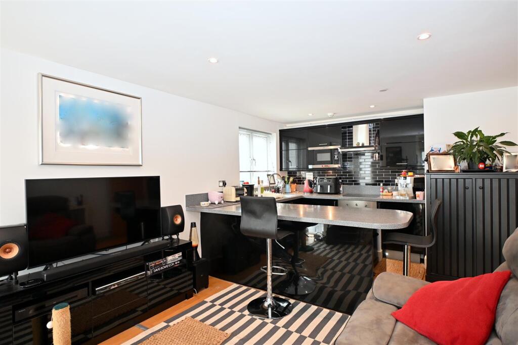 Living Room Open Plan To Fitted Kitchen