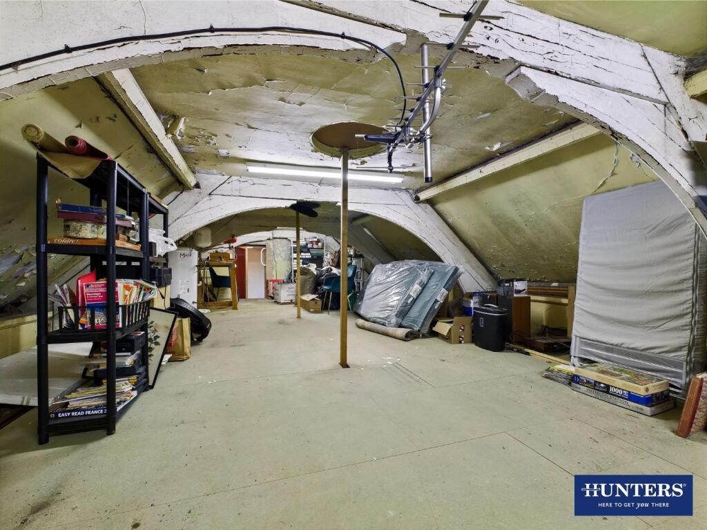 Vaulted Ceiling Storage Area