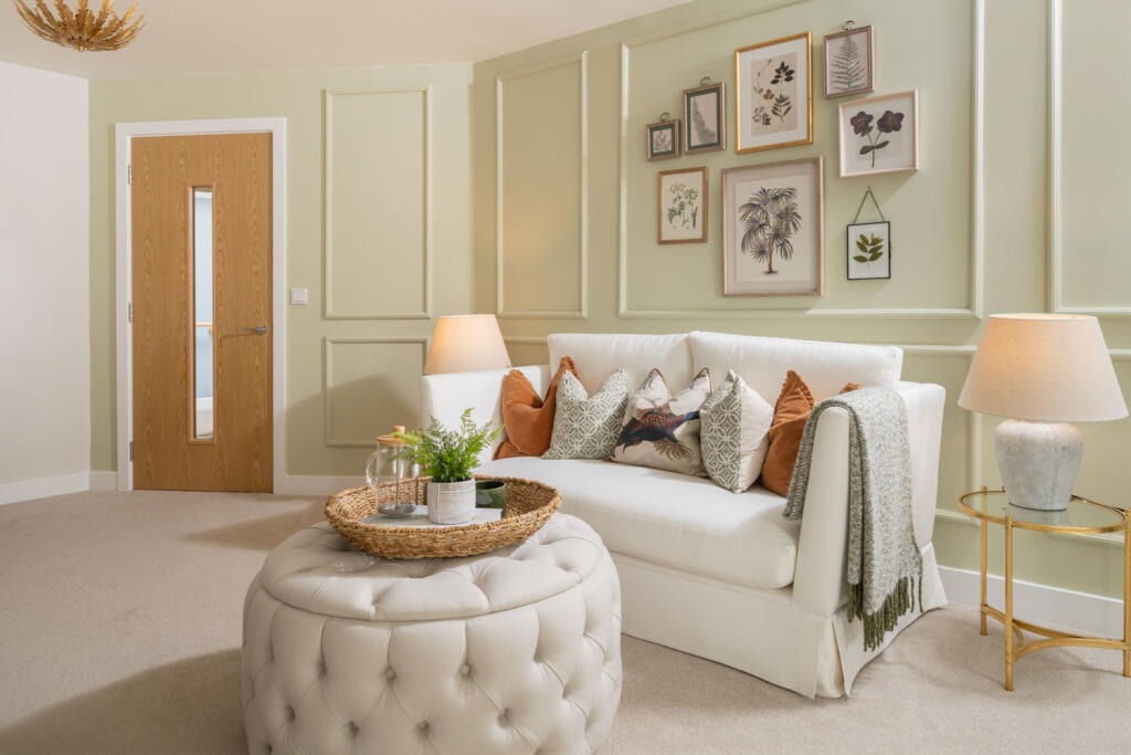Knox Court - Typical 1 Bed Apartment Living Room  