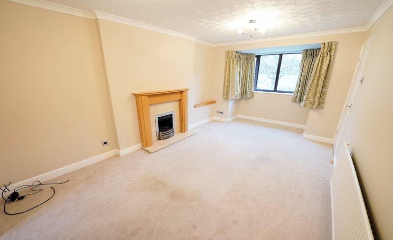 Living room with bay window