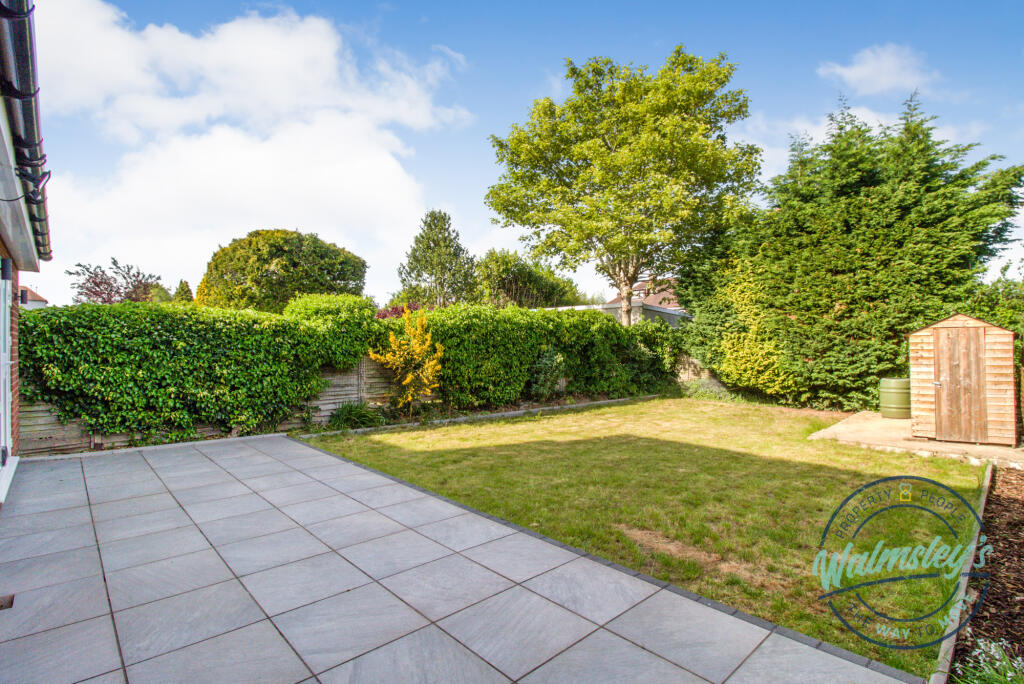 Rear gardens from utility doorway