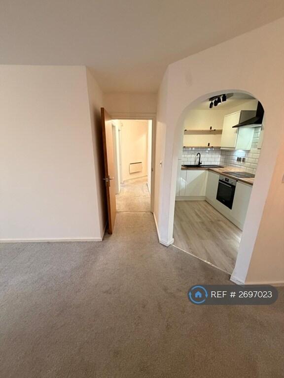 Looking Into Kitchen And Hallway
