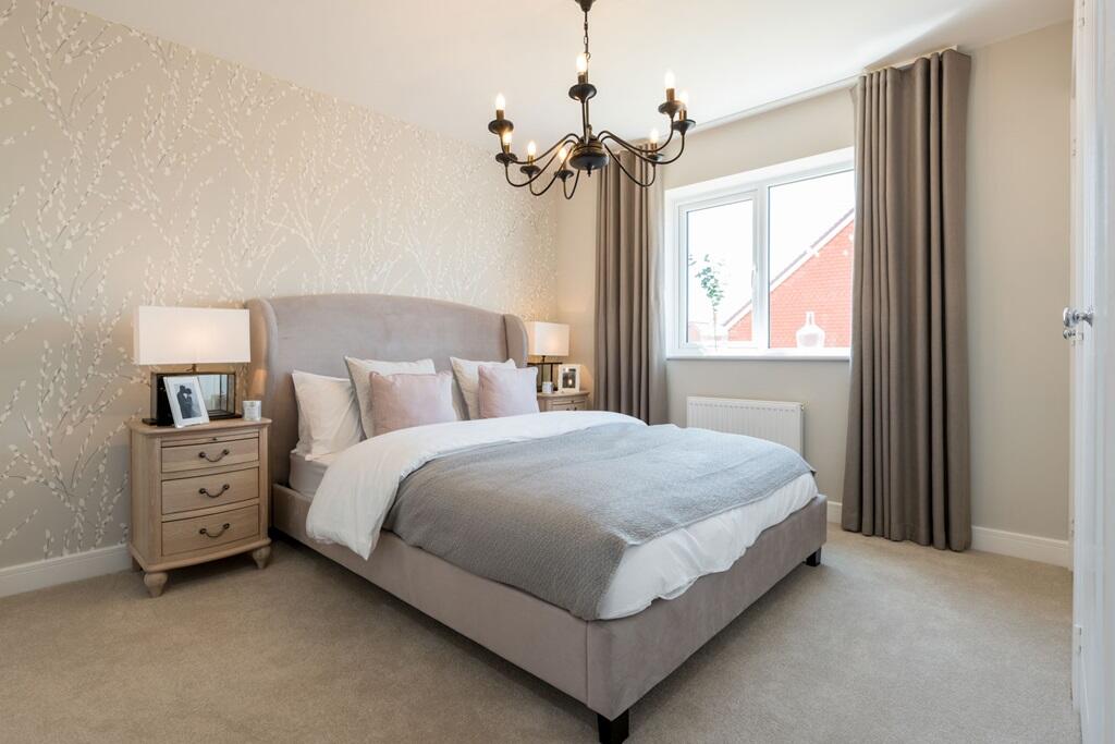 Room for a king size bed including built in storage