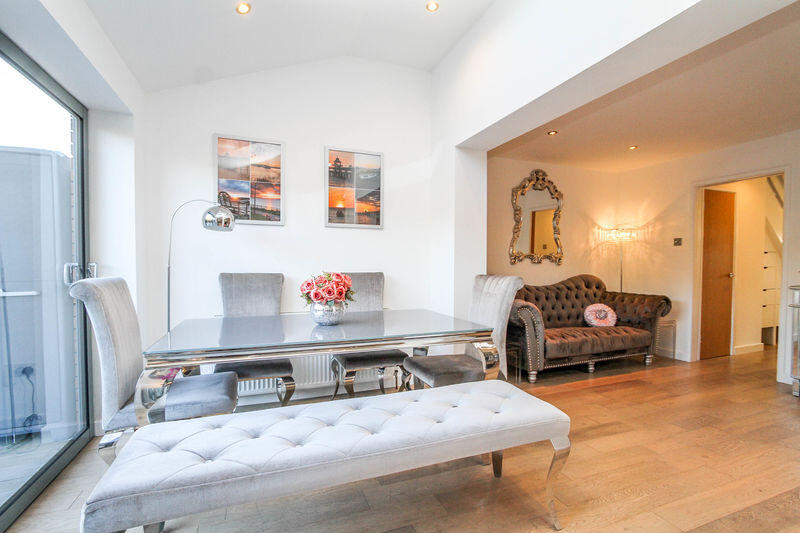 Dining into living area