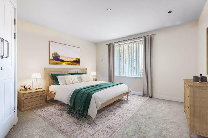 Bedroom with f...
