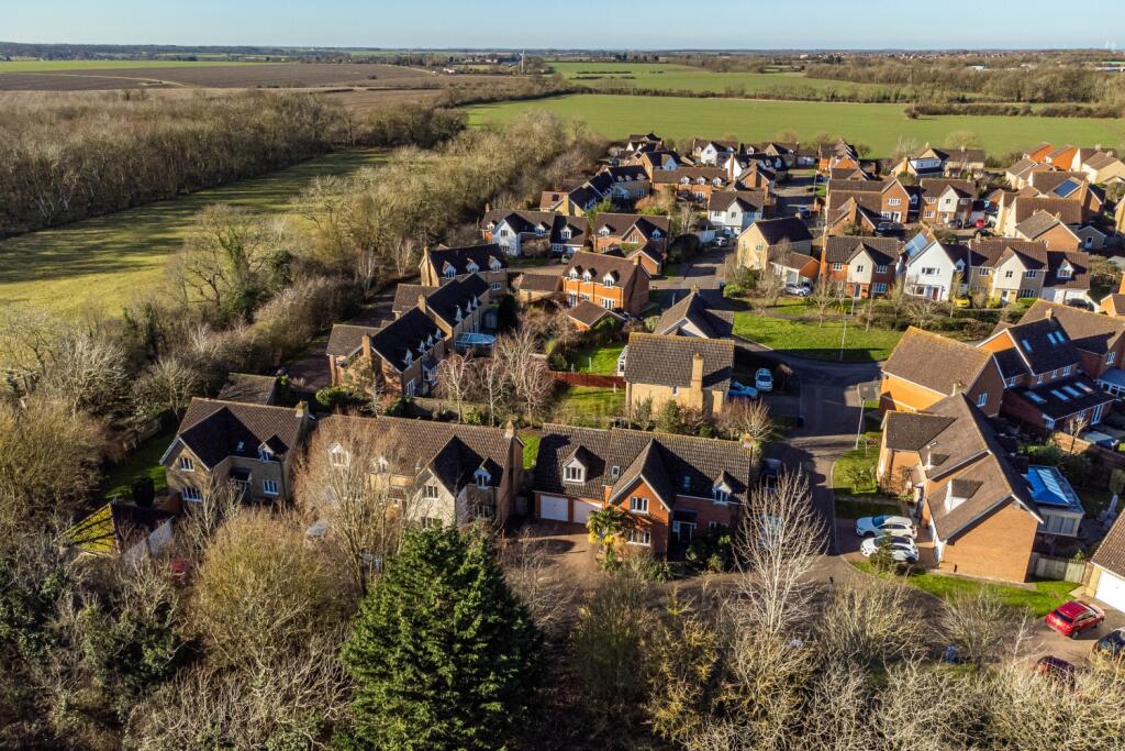 Aerial view of home